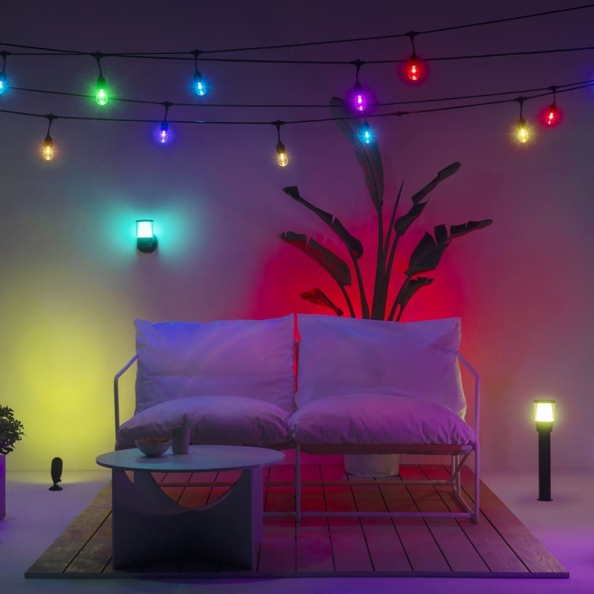 WiZ - LED RGBW dimmbare Außenleuchte ELPAS LED/4,8W/12/230V 2700-5000K IP65 Wi-Fi