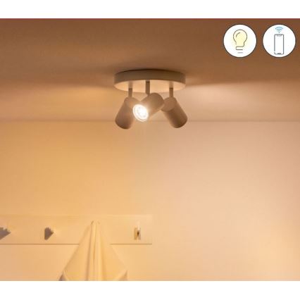 WiZ - LED RGBW dimmbare Einbauleuchte IMAGEO 3xGU10/4,9W/230V 2200-6500K Wi-Fi CRI 90 weiß