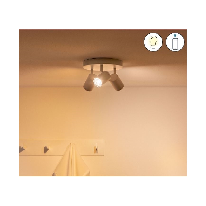 WiZ - LED RGBW dimmbare Einbauleuchte IMAGEO 3xGU10/4,9W/230V 2200-6500K Wi-Fi CRI 90 weiß