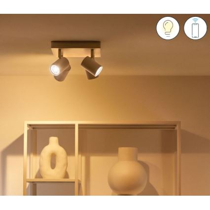 WiZ - LED RGBW dimmbare Einbauleuchte IMAGEO 4xGU10/4,9W/230V 2200-6500K Wi-Fi CRI 90 weiß
