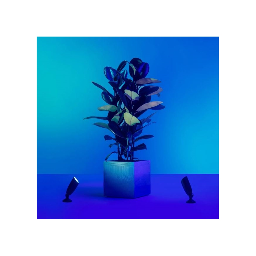 WiZ – SET 2x Dimmbare LED-RGBW-Außenleuchte SPOT LED/10W/230V 2700-5000K IP65 Wi-Fi