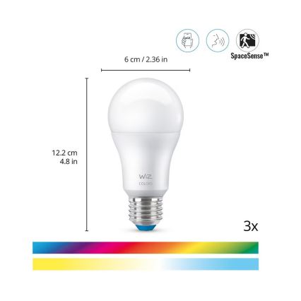 WiZ - Set für Haushaltsüberwachung: 1x Kamera + 3x LED-RGB-Glühbirne A60 E27/8,5W/230V Wi-Fi