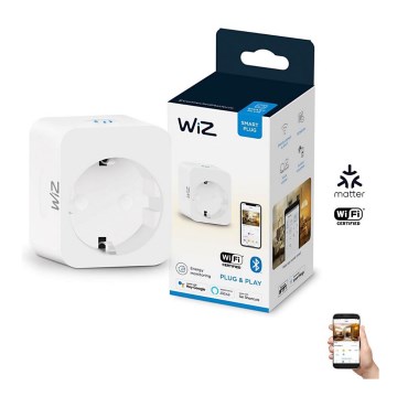WiZ - Smart-Steckdose F 2300W + Leistungsmesser Wi-Fi SCHUKO