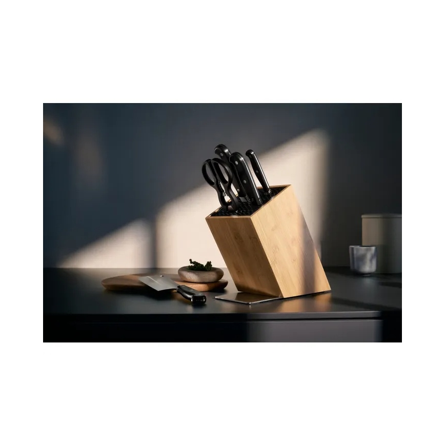 WMF - 6-teiliges Küchenmesserset im Messerblock SPITZENKLASSE PLUS