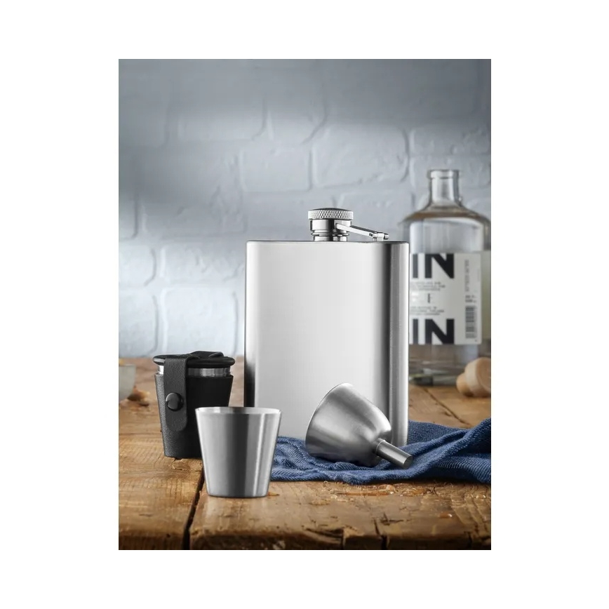 WMF - MANHATTAN Flachmann- und Schnapsglas-Set, 6-teilig