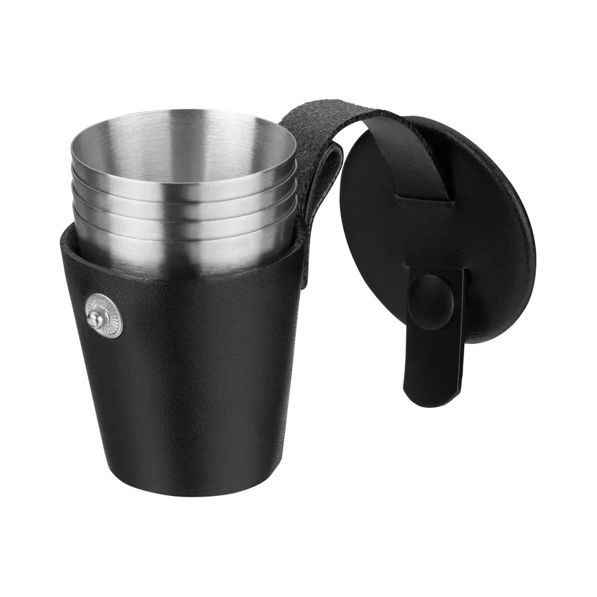 WMF - MANHATTAN Flachmann- und Schnapsglas-Set, 6-teilig