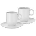 WMF - SET 2x Café-Crème-Tasse mit Untertasse BARISTA 170 ml weiß