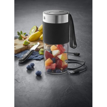 WMF - Tragbarer Smoothie-Mixer KITCHENminis 50W/7,4V 1200 mAh Edelstahl