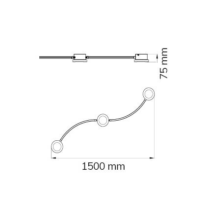 Wofi 10184 – Dimmbarer LED-Strahler LIMA 3xLED/7W/230V 3000K