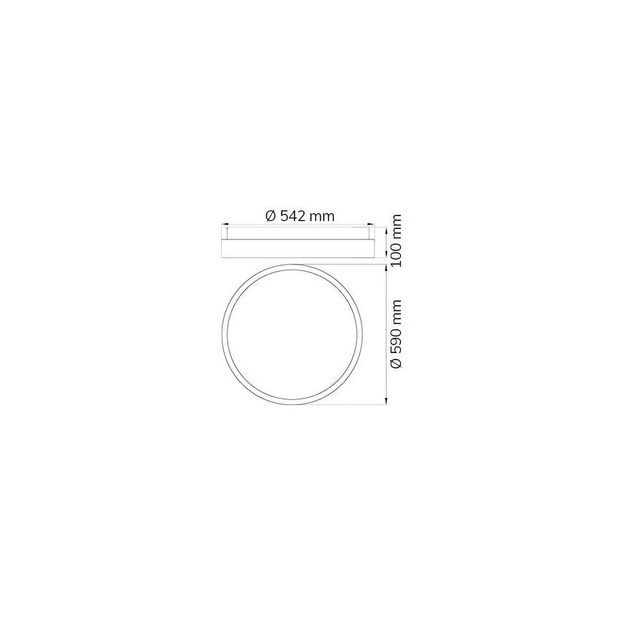 Wofi 11219 – Dimmbare LED-Deckenleuchte SHAY LED/37W/230V