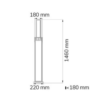 Wofi 11373 – Dimmbare LED-Stehleuchte MURIEL LED/33W/230V 3000K