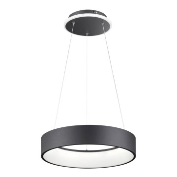 Wofi 11487FW – Dimmbare LED-Hängeleuchte an Schnur SHAY LED/31,5W/230V 3000K schwarz