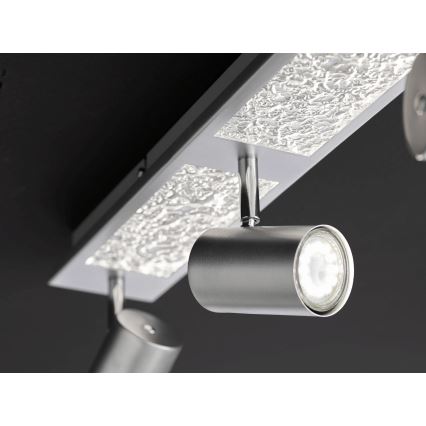 Wofi 11591 - LED Einbauleuchte BALI 3xGU10/5W/230V + 2xLED/6W/230V 3000K