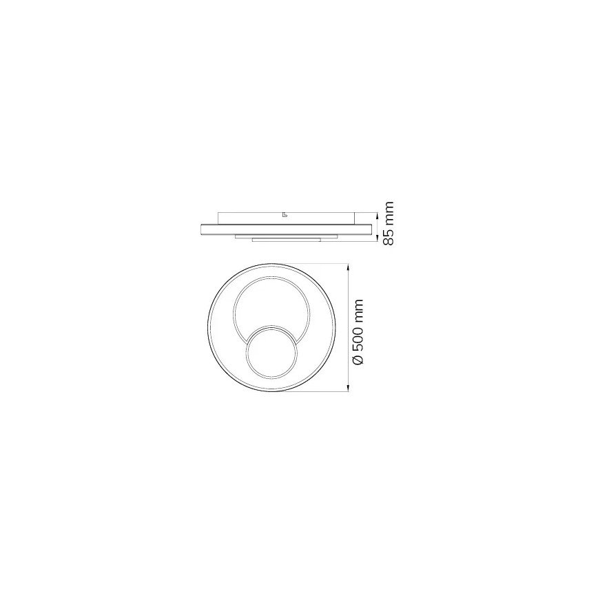 Wofi 11609 – Dimmbare LED-Deckenleuchte FELA LED/34W/230V 3000K