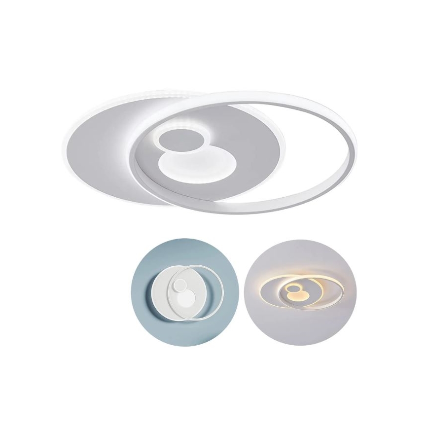 Wofi 11621 – Dimmbare LED-Deckenleuchte AKON LED/38W/230V 2700-5500K + Fernbedienung