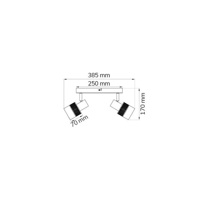 Wofi 11650 - Strahler DORAL 2xE14/28W/230V