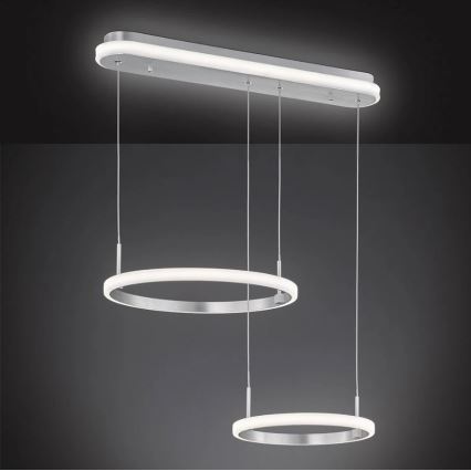 Wofi 11681 – Dimmbare LED-Hängeleuchte an Schnur NEWA LED/34W/230V 3000K + Fernbedienung