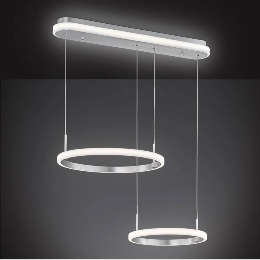 Wofi 11681 – Dimmbare LED-Hängeleuchte an Schnur NEWA LED/34W/230V 3000K + Fernbedienung