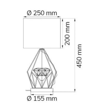 Wofi 11977 - Dimmbare LED-Tischlampe AMY LED/10W/230V