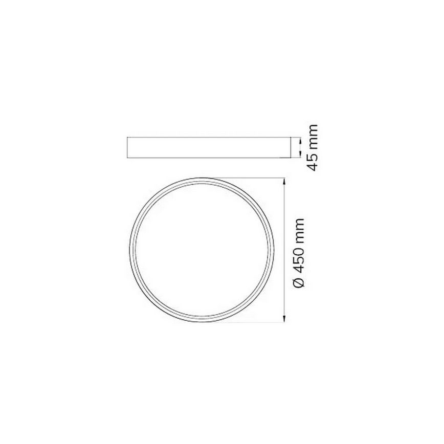Wofi 12055 - LED dimmbares Deckenleuchte DUBAI LED/27,5W/230V weiß