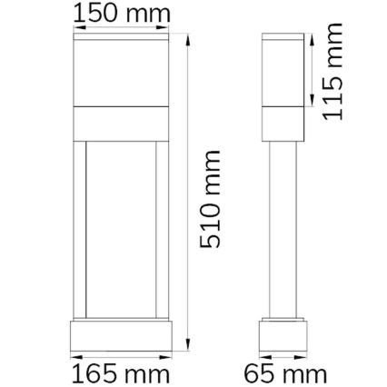 Wofi 12225 – LED-Hausnummer DIEGO LED/10,5W/230V 3000K IP54