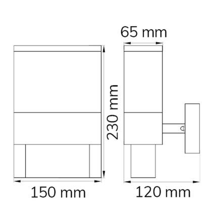 Wofi 12227 – LED-Hausnummer DIEGO LED/10,5W/230V 3000K IP54