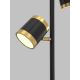 Wofi 3003-304S - Dimmbare LED-Stehlampe TOULOUSE LED/21W/230V schwarz/golden