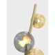 Wofi 3014-904 - LED-Stehlampe NANCY 9xG9/3,5W/230V golden/grau