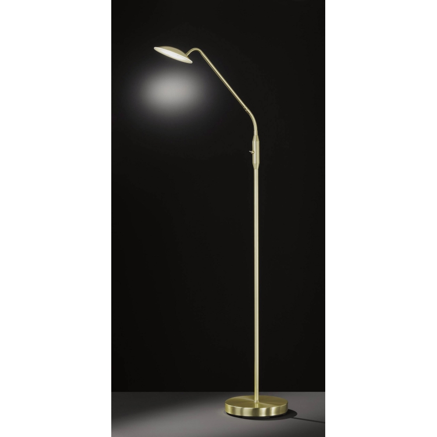 Wofi 3446.01.32.7000 - Dimmbare LED-Stehlampe ORTA LED/12W/230V Messing