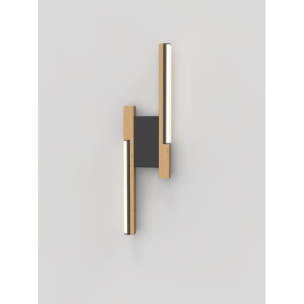 Wofi 4031-206- LED-dimmbare Wandleuchte PALERMO 11W/230V Kautschukholz