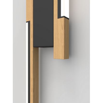 Wofi 4031-206- LED-dimmbare Wandleuchte PALERMO 11W/230V Kautschukholz