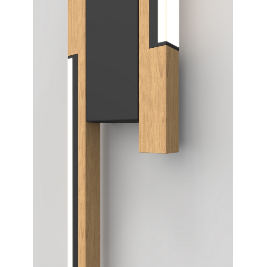 Wofi 4031-206- LED-dimmbare Wandleuchte PALERMO 11W/230V Kautschukholz