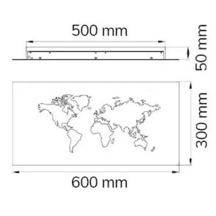 Wofi 4556.01.15.9600 - LED-Wandbeleuchtung LINDA LED/26W/230V