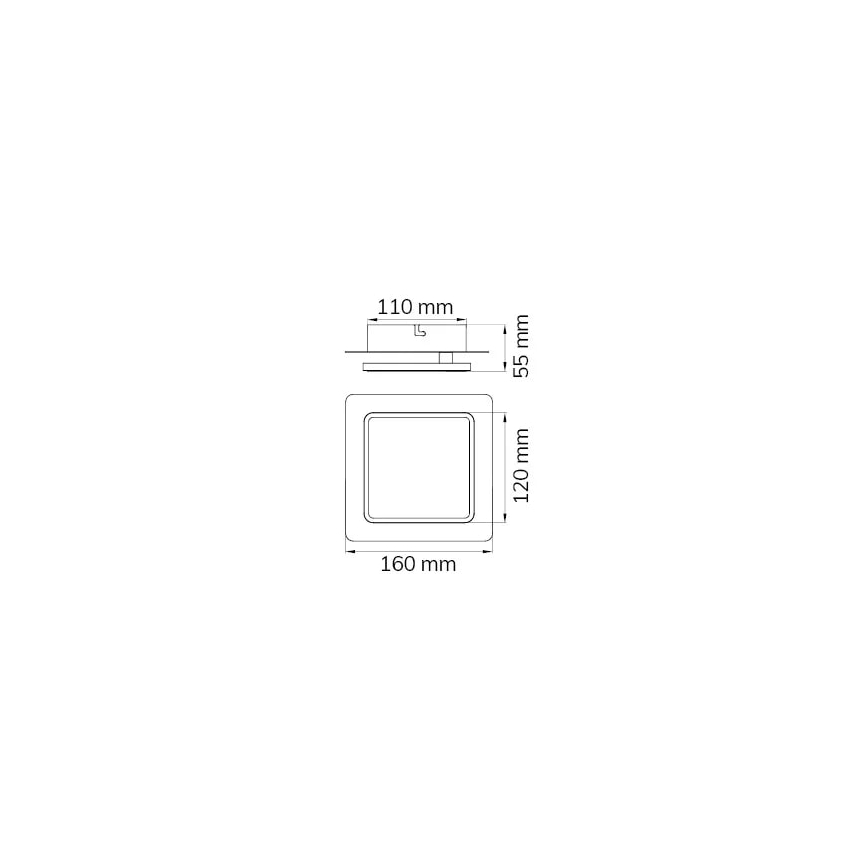 Wofi 4785.01.10.9000 - LED-Wandleuchte SUTTER LED/4,5W/230V 3000K schwarz