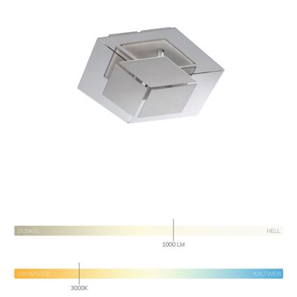 Wofi 4825.01.54.9000 - LED-Wandbeleuchtung HARPER LED/12W/230V 3000K