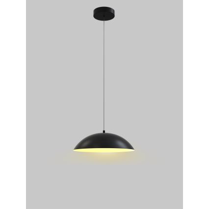 Wofi 6001-104 - Dimmbare LED-Hängeleuchte an Schnur ROSCOFF LED/19W/230V schwarz/golden