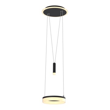 Wofi 6054-302 - LED dimmbare Hängeleuchte an Seil JESSE LED/15,5W/230V schwarz