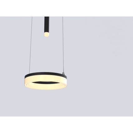 Wofi 6054-302 - LED dimmbare Hängeleuchte an Seil JESSE LED/15,5W/230V schwarz