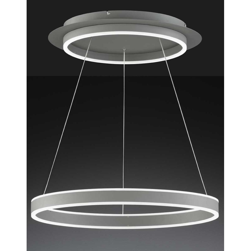 Wofi 6226.02.88.9000 – Dimmbare LED-Hängeleuchte an einer Schnur KEMI LED/83W/230V + Fernbedienung