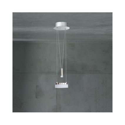 Wofi 6263.02.54.6250 - Dimmbare LED-Hängeleuchte an Schnur JETTE LED/10W/230V + LED/1W