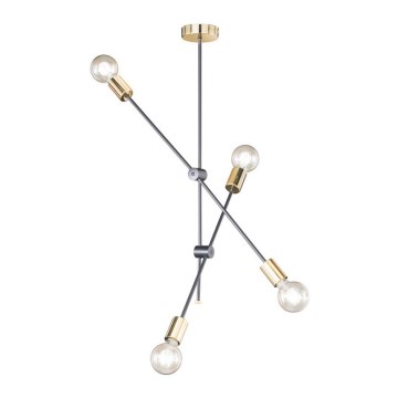Wofi 6365.04.46.8000 - Stange-Kronleuchter SARA 4xE27/60W/230V