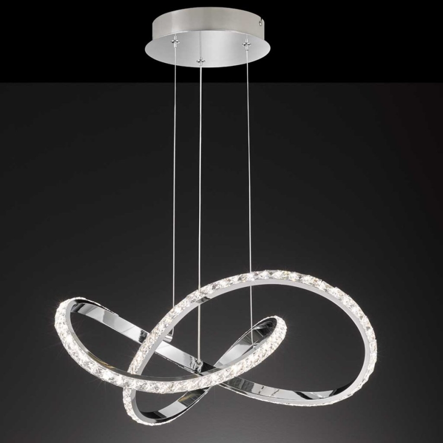 Wofi 6912.01.01.7000 - Dimmbare LED-Hängeleuchte an Schnur PRISMA LED/25W/230V