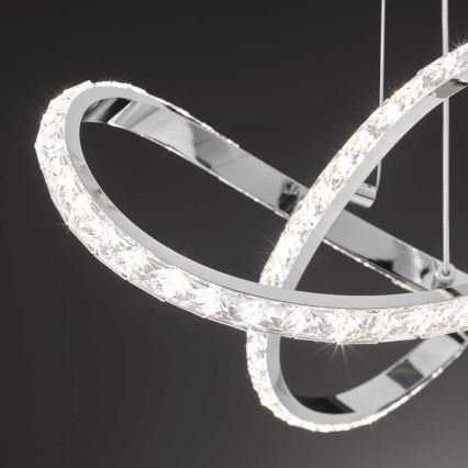 Wofi 6912.01.01.7000 - Dimmbare LED-Hängeleuchte an Schnur PRISMA LED/25W/230V