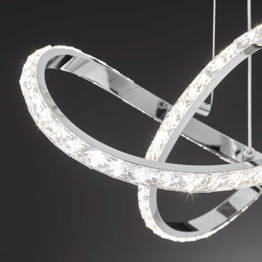 Wofi 6912.01.01.7000 - Dimmbare LED-Hängeleuchte an Schnur PRISMA LED/25W/230V