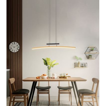 Wofi 7020-106 - Dimmbare LED-Hängeleuchte an Schnur BOLOGNA LED/27W/230V