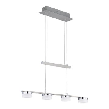 Wofi 7175.04.54.7000 - Dimmbare LED-Hängeleuchte an Schnur LOGAN 4xLED/4W/230V