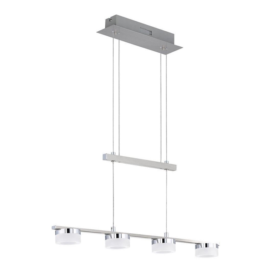 Wofi 7175.04.54.7000 - Dimmbare LED-Hängeleuchte an Schnur LOGAN 4xLED/4W/230V
