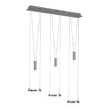 Wofi 7263.06.54.6000 - Dimmbare LED-Hängeleuchte an Schnur JETTE 3xLED/7,5W/230V + 3xLED/1W
