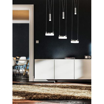 Wofi 7263.06.54.6000 - LED dimmbare Hängeleuchte an Seil JETTE 3xLED/7,5W/230V + 3xLED/1W