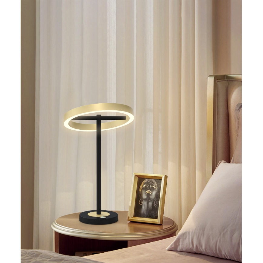 Wofi 8016-104 - Dimmbare LED-Lampe mit Touch-Funktion BREST LED/10,5W/230V schwarz/golden